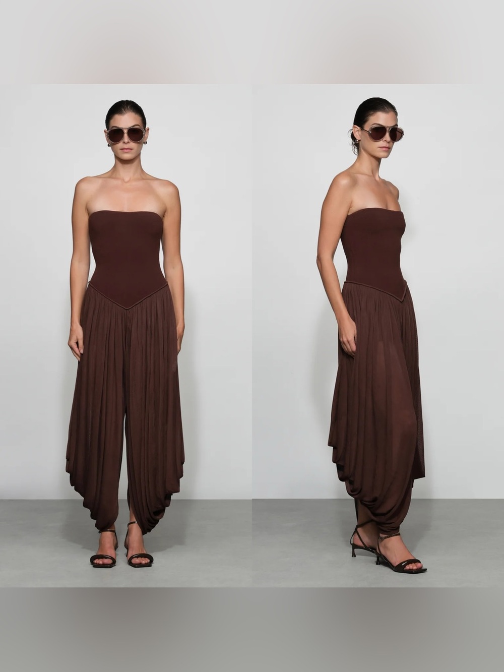NWT ET OCHS HARRIS KNIT JUMPSUIT in “Fondante” chocolate brown